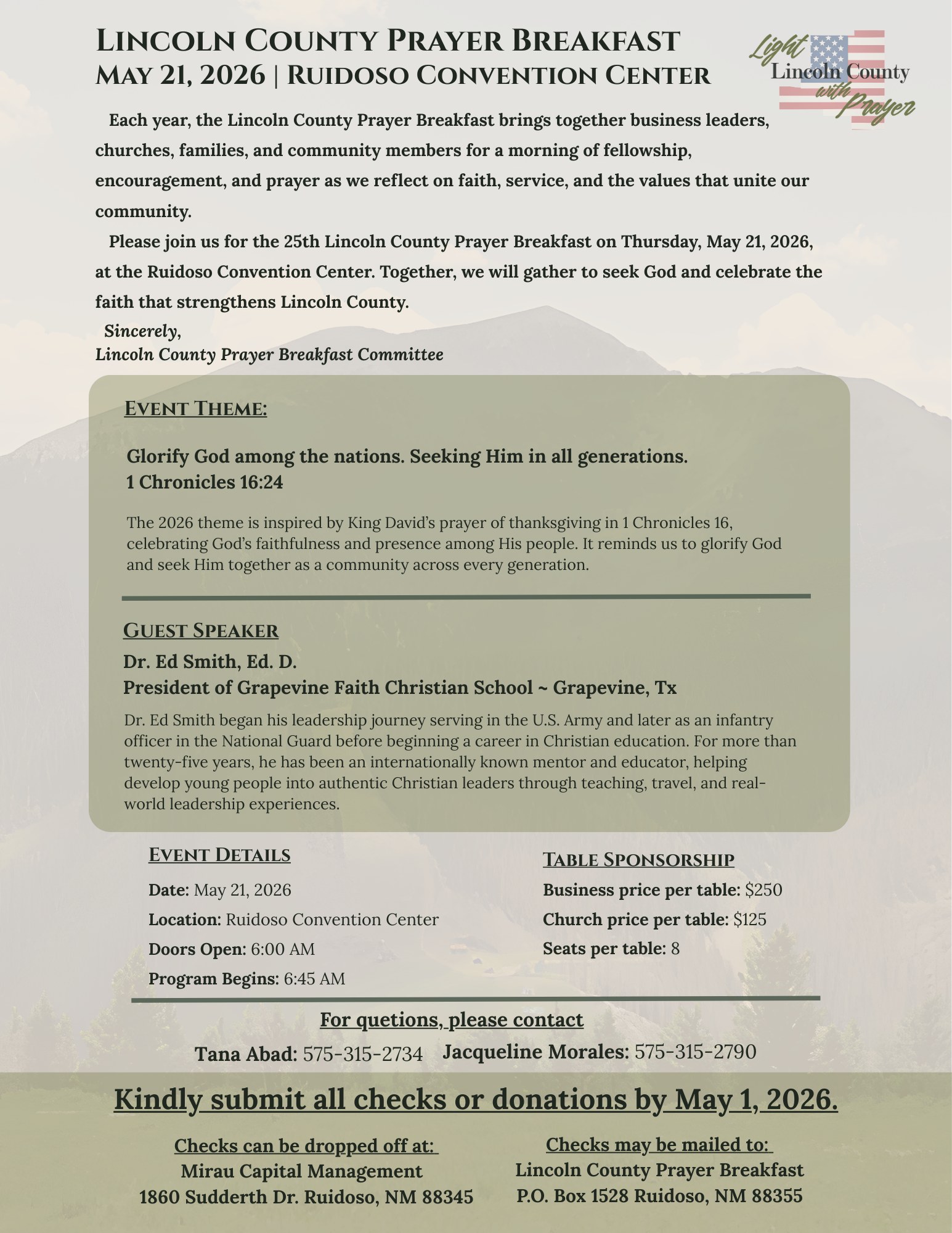 Event details